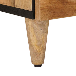 Πλαϊνό γραφείο Φυσικό 60 x 33 x 75 cm Στερεό ξύλο μάνγκο - Pakobazaar