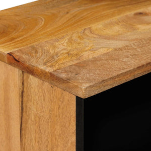 Κομοδίνο 2 pcs Φυσικό 40 x 33 x 46 εκ. Στερεό ξύλο μάνγκο - Pakobazaar