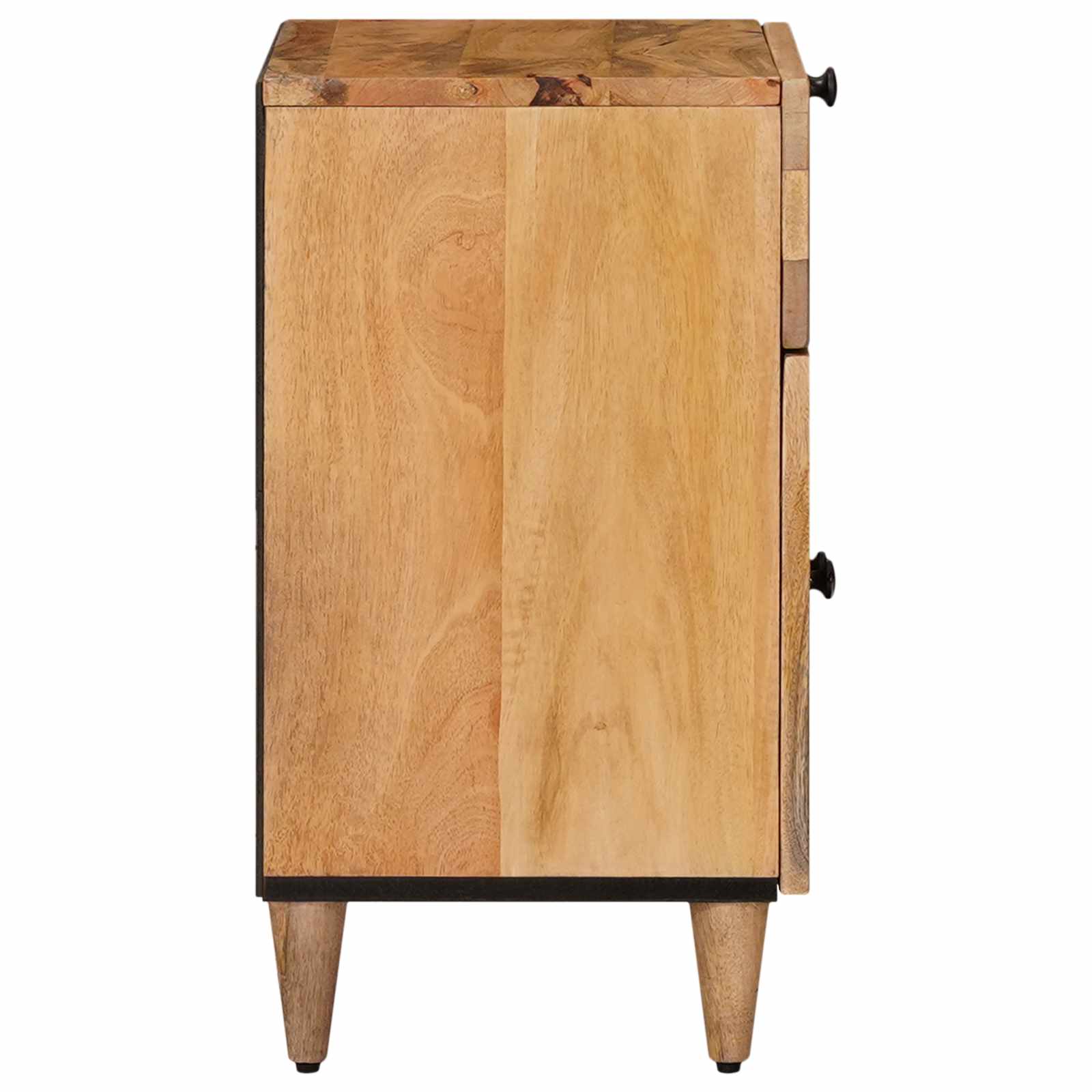 Κομοδίνο με συρτάρι Φυσικό 50 x 33 x 60 εκ Στερεό ξύλο μάνγκο - Pakobazaar