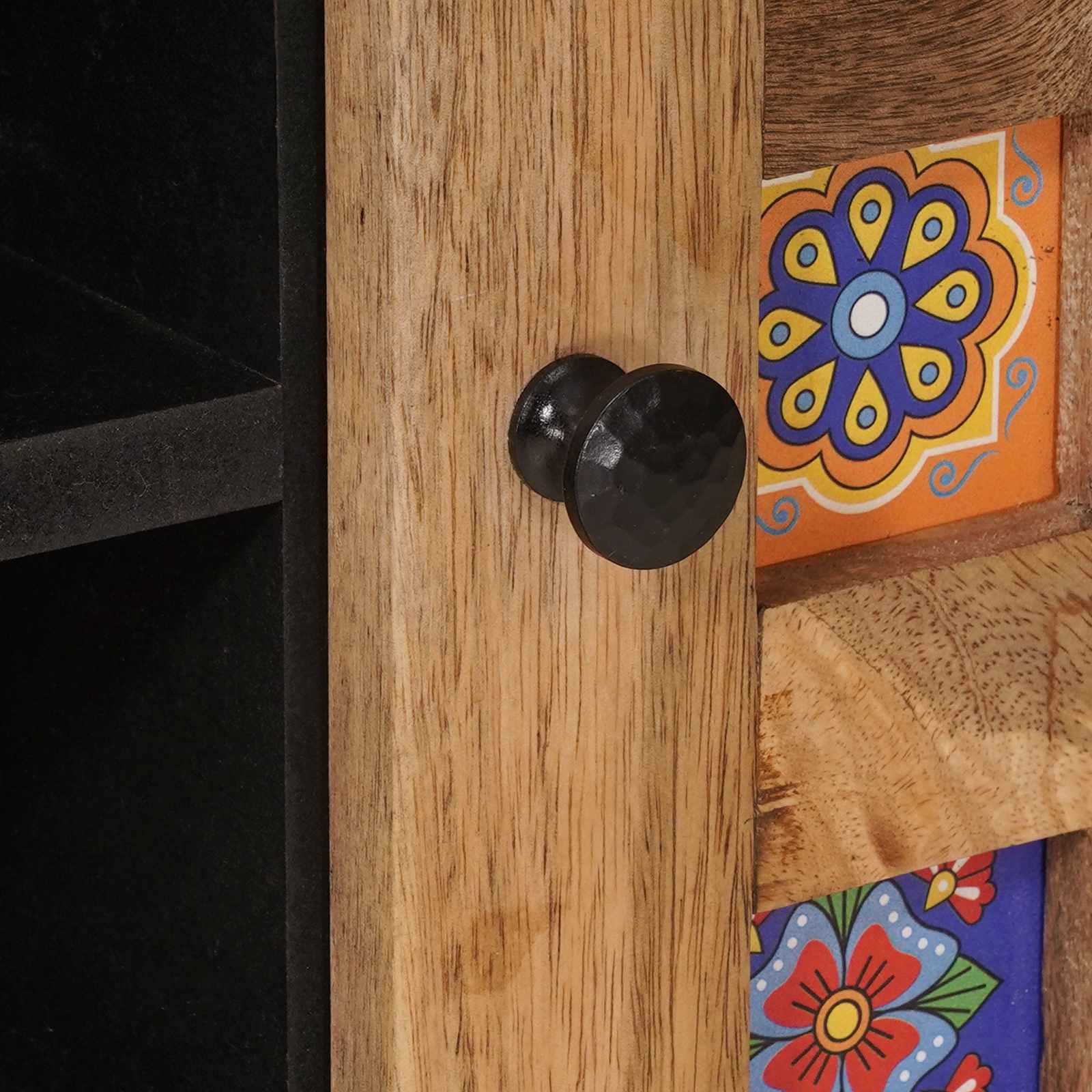 Ντουλάπι TV Φυσικό 80 x 31,5 x 46 cm Στερεό ξύλο μάνγκο - Pakobazaar