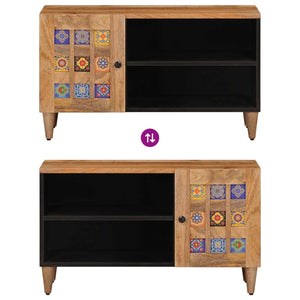 Ντουλάπι TV Φυσικό 80 x 31,5 x 46 cm Στερεό ξύλο μάνγκο - Pakobazaar