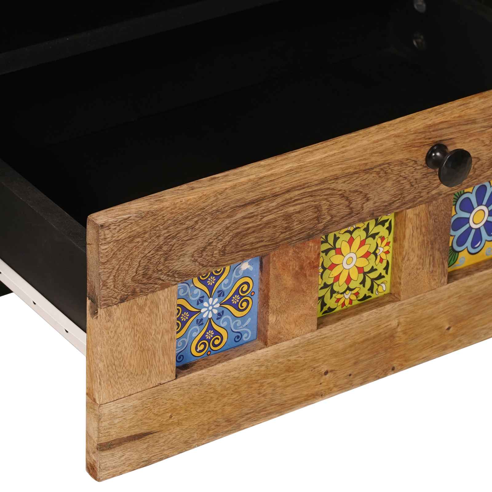 Ντουλάπι TV Φυσικό 80 x 33,5 x 46 εκ. Στερεό ξύλο μάνγκο - Pakobazaar