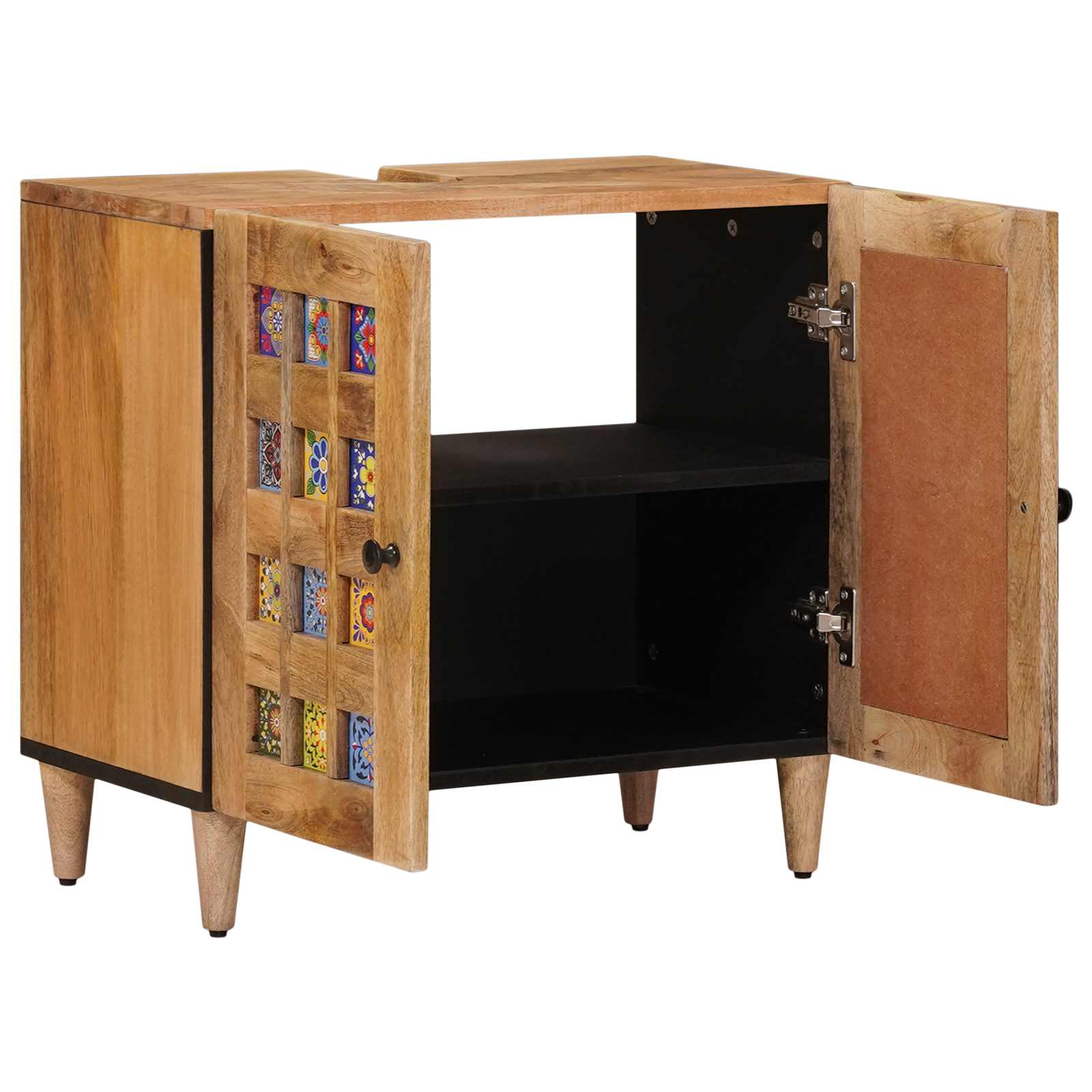 Ντουλάπα Νιπτήρα Mπάνιου με αποθήκευση Φυσικό 62 x 33 x 58 εκ. - Pakobazaar
