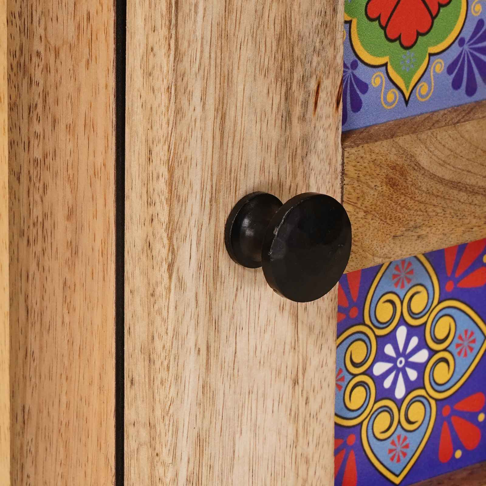 Ντουλάπι Μπάνιου Φυσικό 38 x 33,5 x 58 εκ. Στερεό ξύλο μάνγκο - Pakobazaar