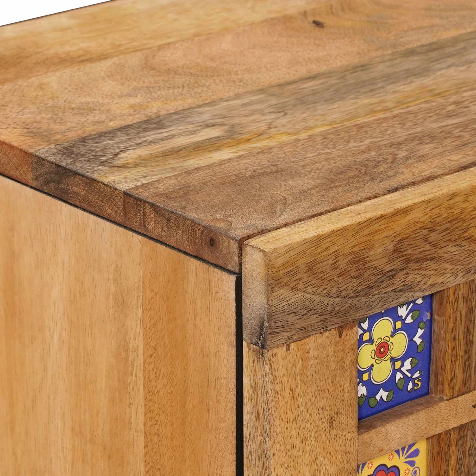 Πλαϊνό γραφείο Φυσικό 40 x 33,5 x 75 εκ Στερεό ξύλο μάνγκο - Pakobazaar