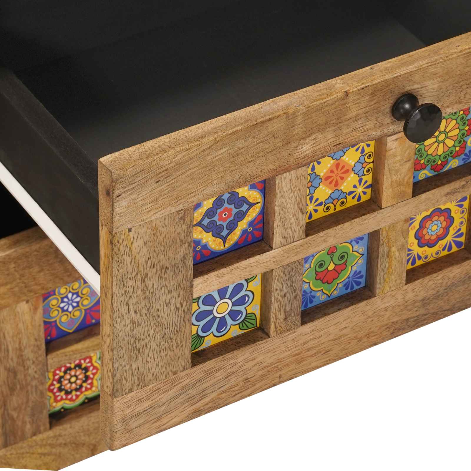 Πλαϊνό γραφείο Φυσικό 40 x 33,5 x 75 εκ Στερεό ξύλο μάνγκο - Pakobazaar