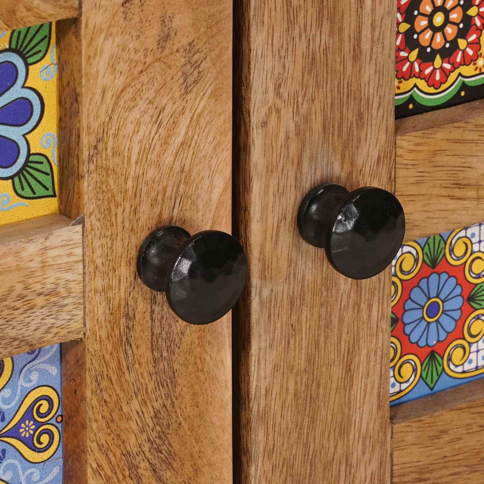 Πλαϊνό γραφείο Φυσικό 60 x 33,5 x 75 εκ. Στερεό ξύλο μάνγκο - Pakobazaar