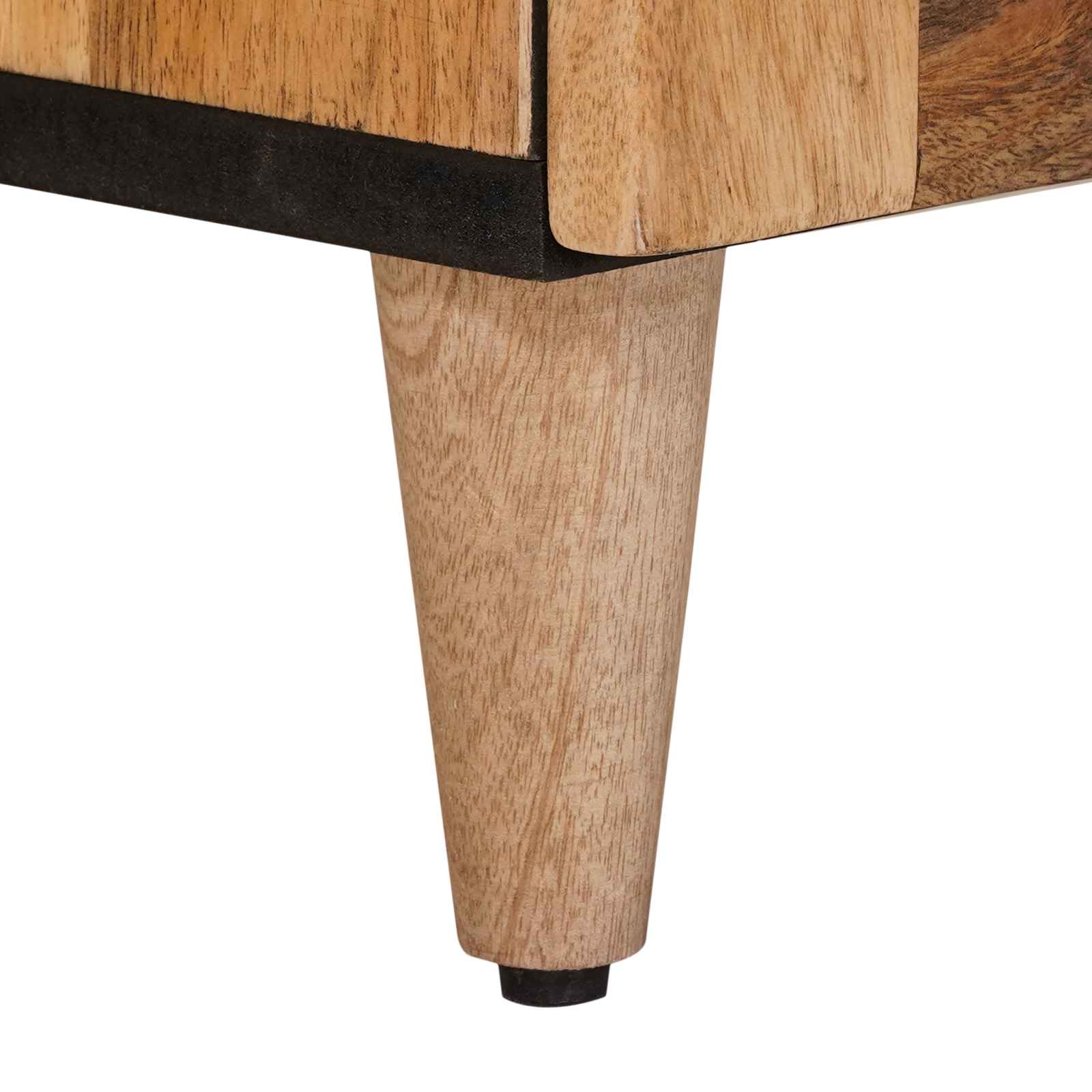 Πλαϊνό γραφείο Φυσικό 60 x 33,5 x 75 εκ. Στερεό ξύλο μάνγκο - Pakobazaar