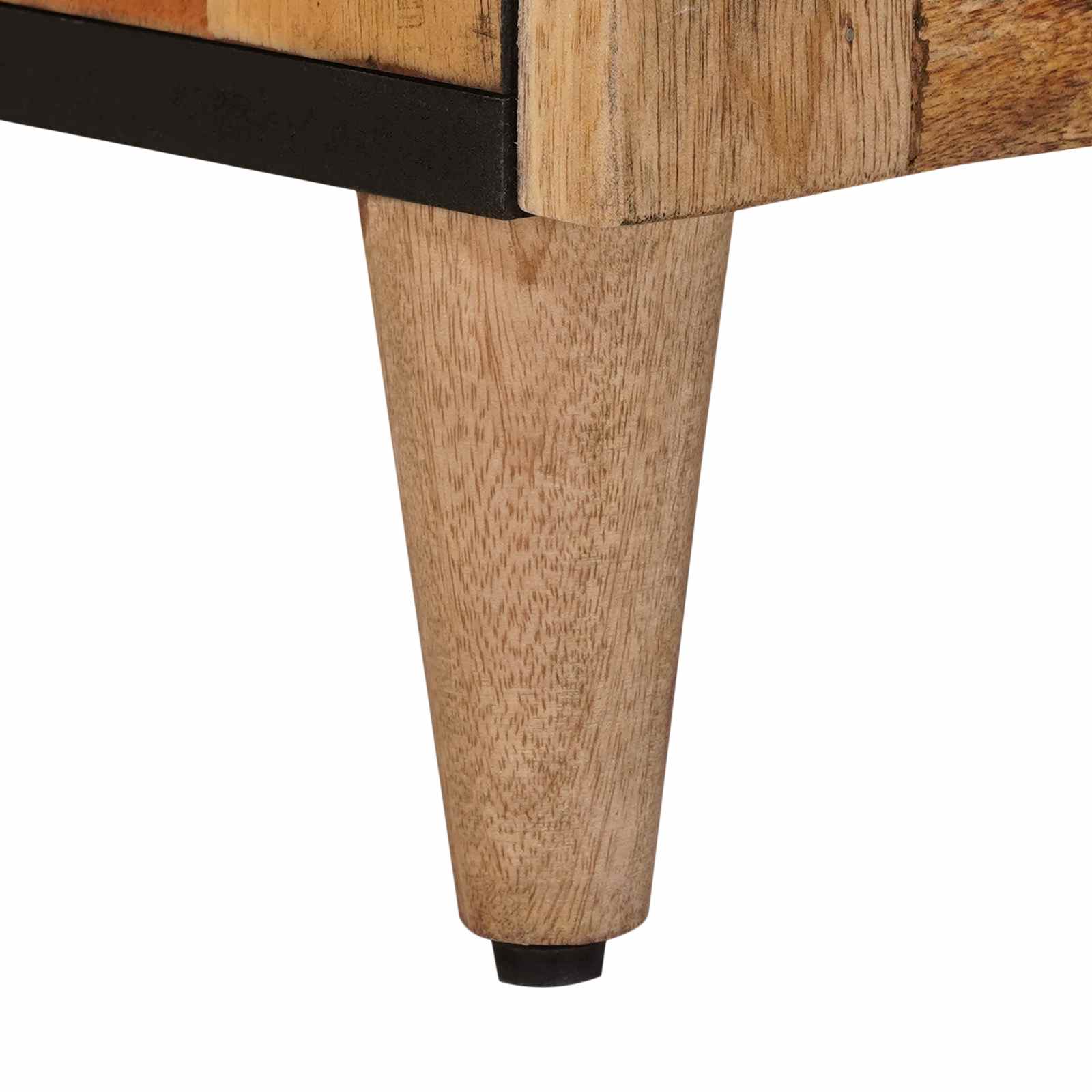 Πλαϊνό γραφείο Φυσικό 60 x 33,5 x 75 εκ. Στερεό ξύλο μάνγκο - Pakobazaar