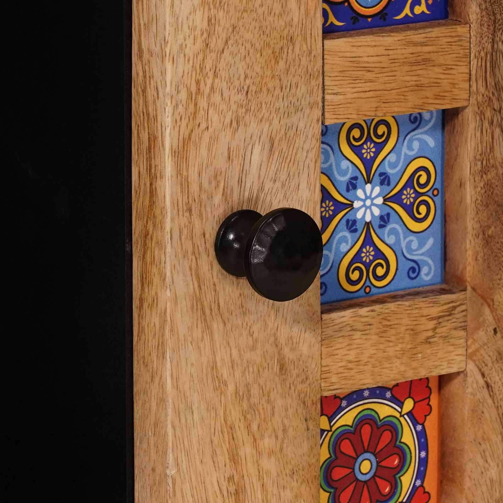 Πλαϊνό γραφείο Φυσικό 80 x 33,5 x 75 εκ Στερεό ξύλο μάνγκο - Pakobazaar