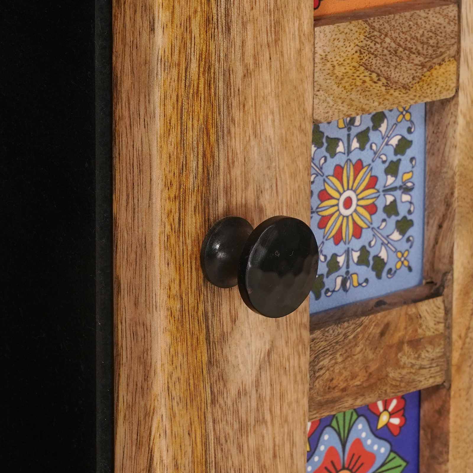 Πλαϊνό γραφείο Φυσικό 90 x 33,5 x 75 εκ Στερεό ξύλο μάνγκο - Pakobazaar