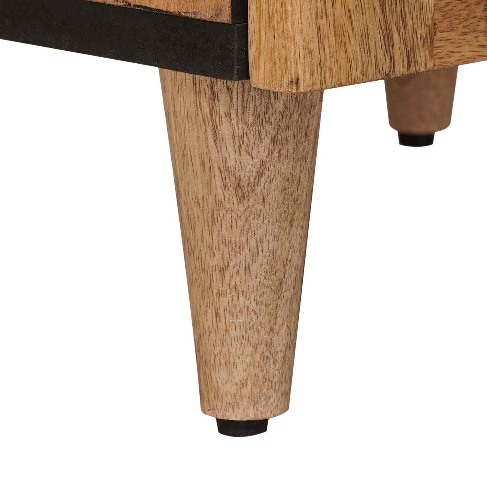 Highboard με πόρτα Φυσικό 40 x 33 x 110 εκ Στερεό ξύλο μάνγκο - Pakobazaar