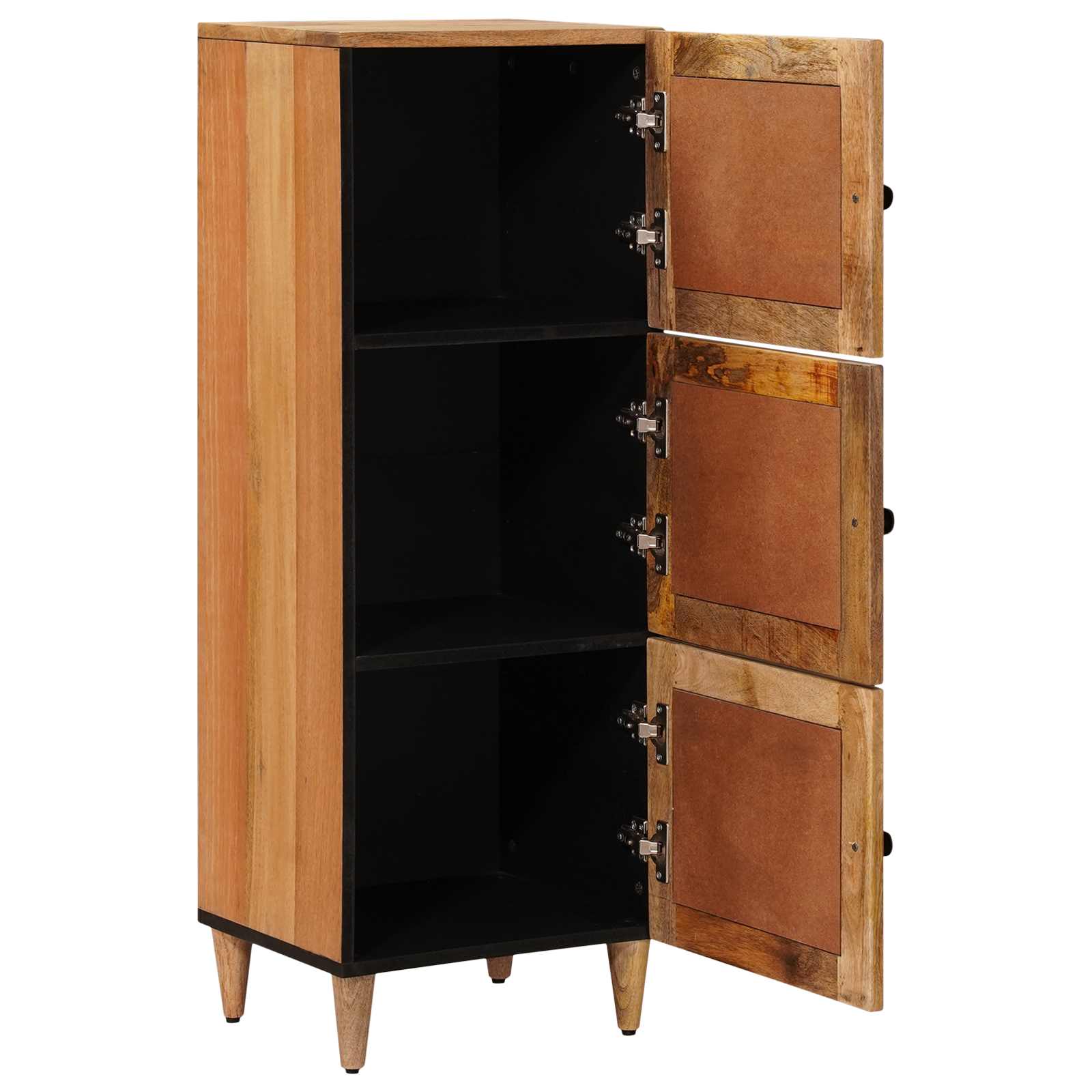 Highboard με πόρτα Φυσικό 40 x 33 x 110 εκ Στερεό ξύλο μάνγκο - Pakobazaar