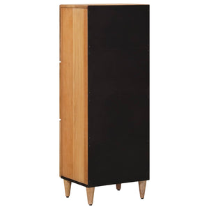 Highboard με πόρτα Φυσικό 40 x 33 x 110 εκ Στερεό ξύλο μάνγκο - Pakobazaar