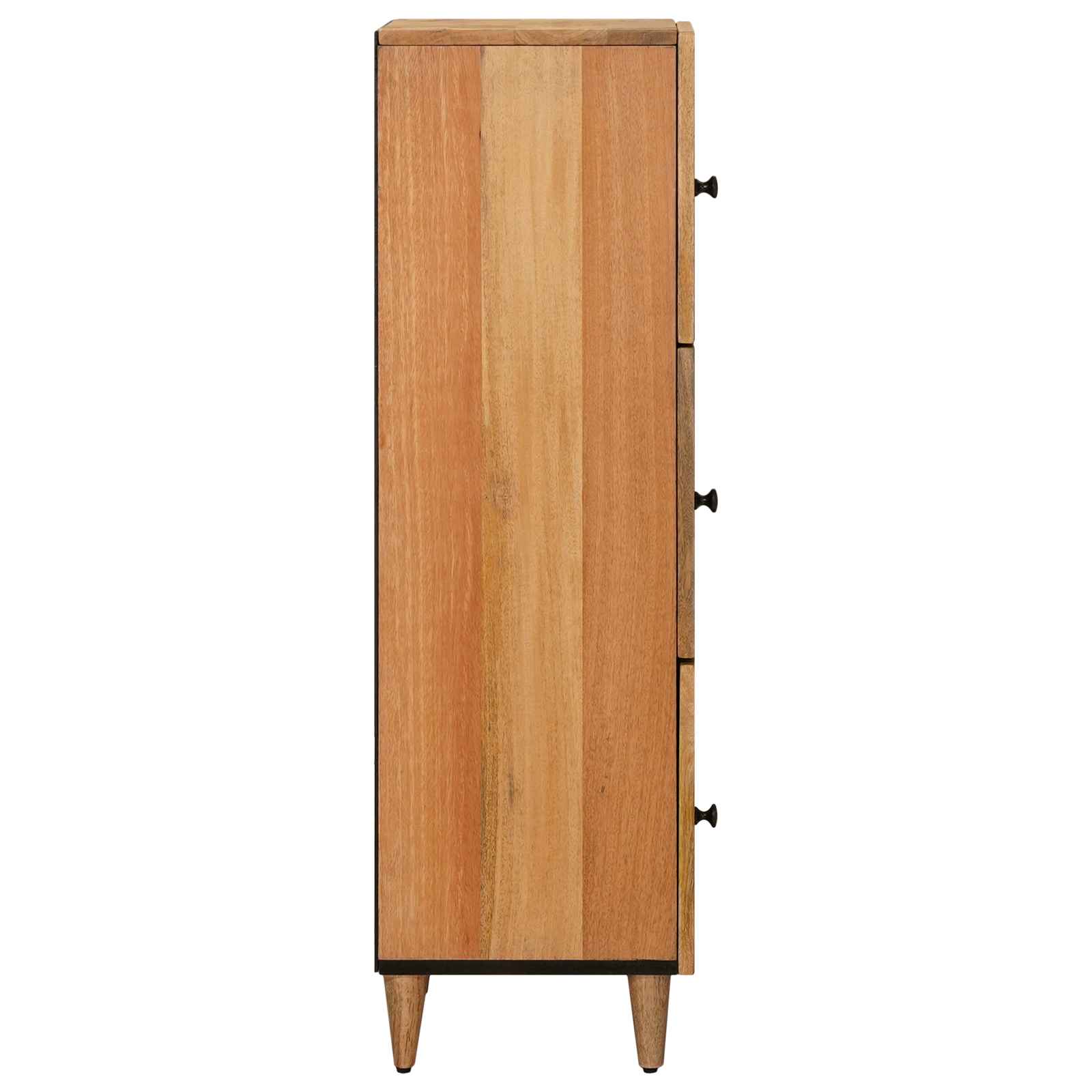 Highboard με πόρτα Φυσικό 40 x 33 x 110 εκ Στερεό ξύλο μάνγκο - Pakobazaar