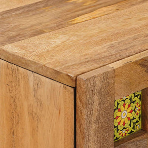 Highboard Φυσικό 60 x 33,5 x 100 εκ. Στερεό ξύλο μάνγκο - Pakobazaar