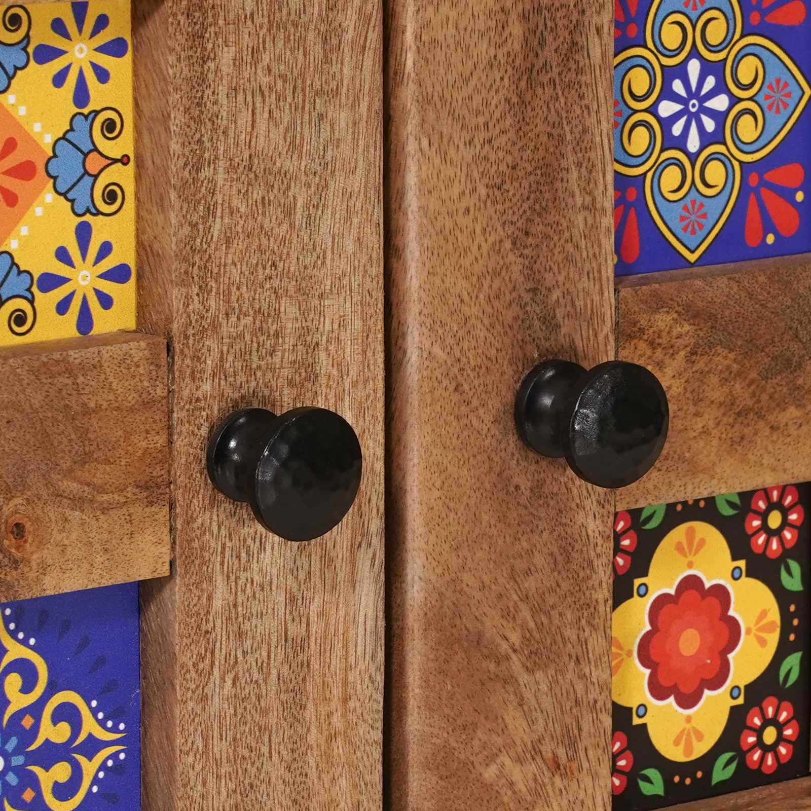 Highboard Φυσικό 60 x 33,5 x 100 εκ. Στερεό ξύλο μάνγκο - Pakobazaar