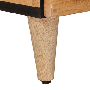 Highboard Φυσικό 60 x 33,5 x 100 εκ. Στερεό ξύλο μάνγκο - Pakobazaar