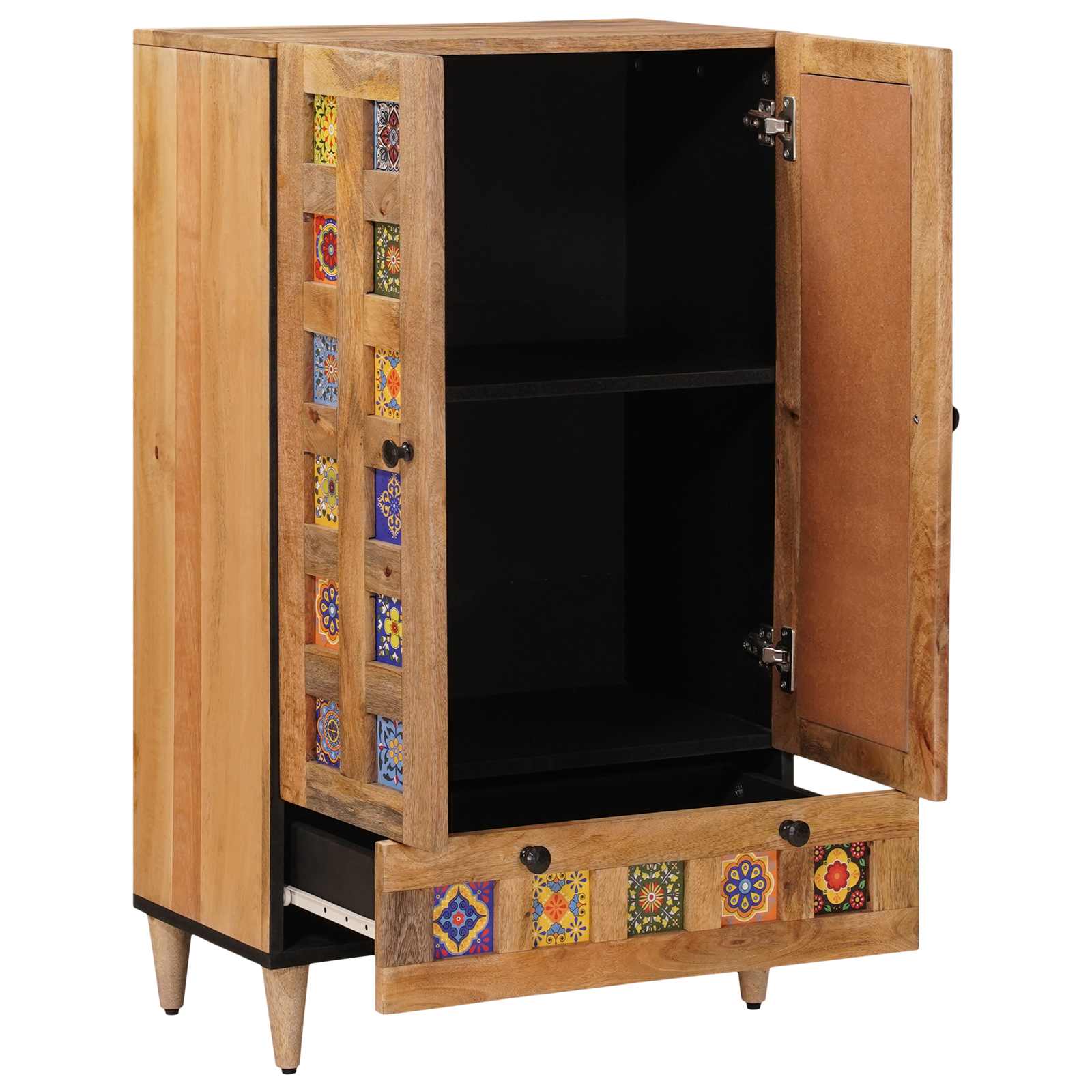 Highboard Φυσικό 60 x 33,5 x 100 εκ. Στερεό ξύλο μάνγκο - Pakobazaar