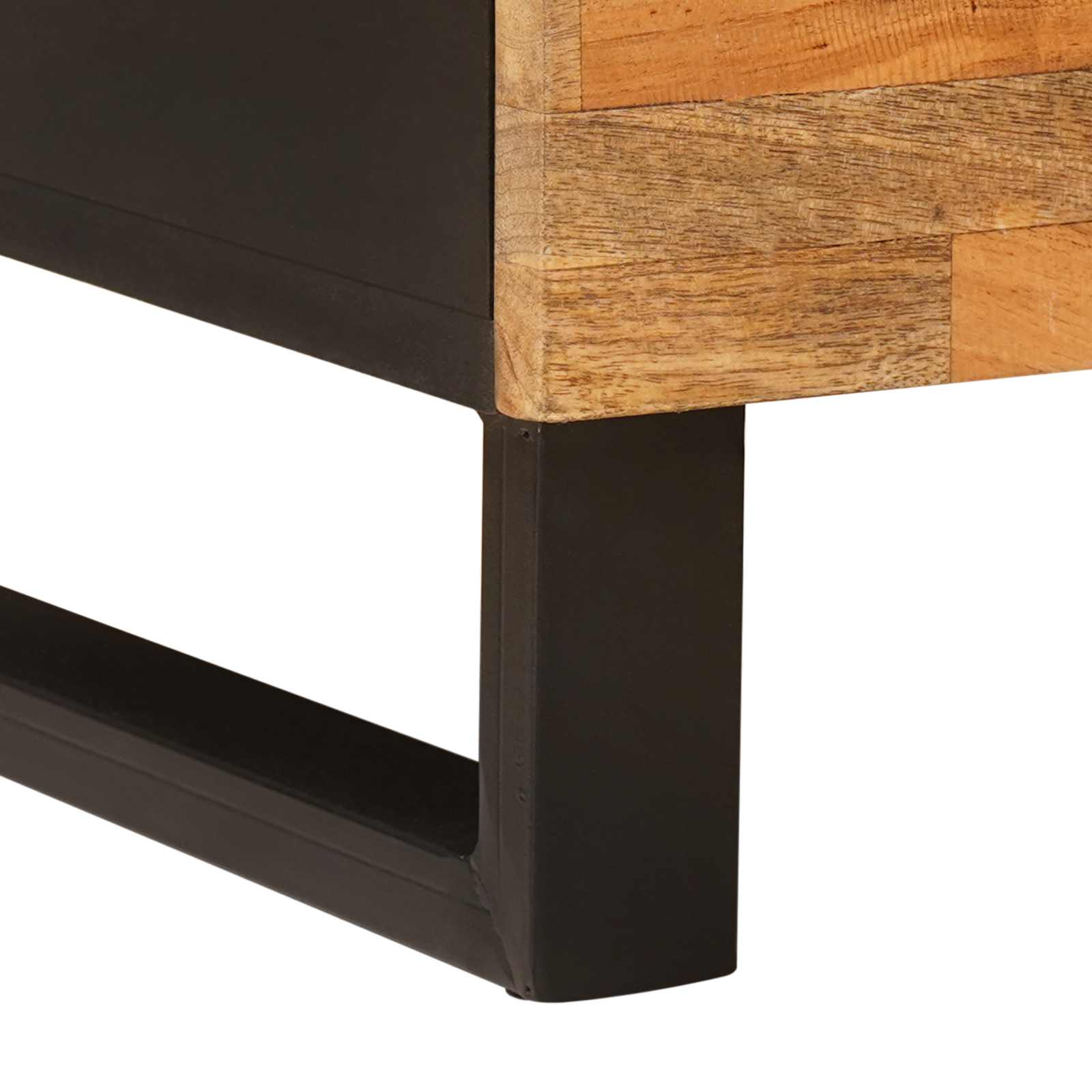 Ντουλάπι TV με ράφι Καφέ 105 x 33 x 46 εκ. Στερεό ξύλο μάνγκο