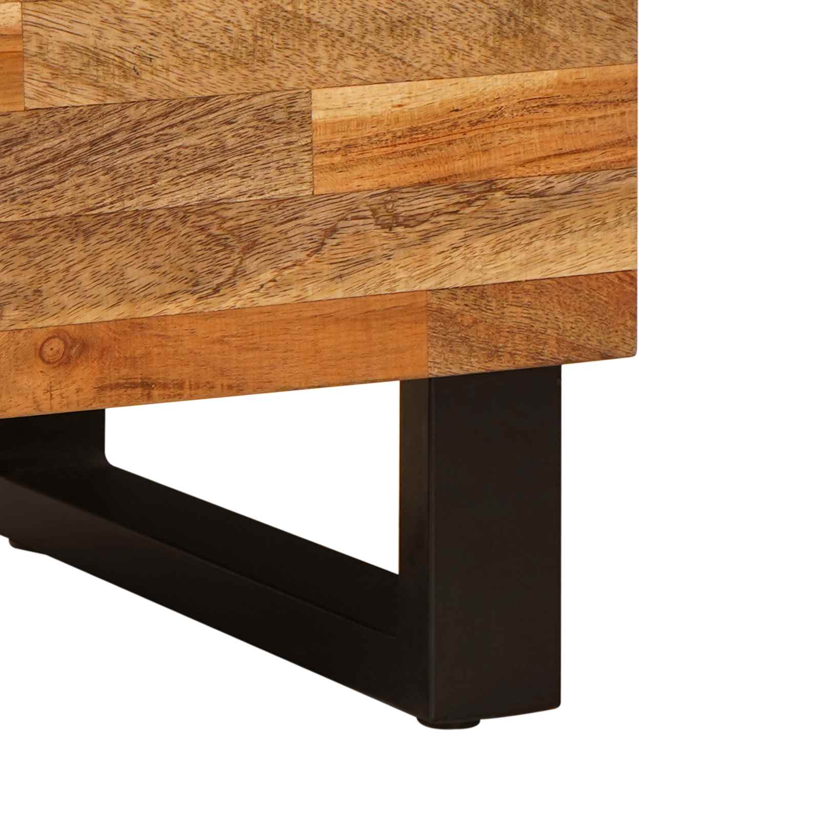 Ντουλάπι TV με ράφι Καφέ 80 x 33 x 46 εκ Στερεό ξύλο μάνγκο - Pakobazaar