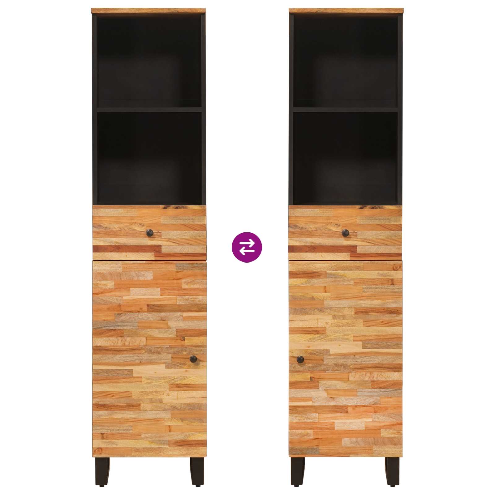 Ντουλάπι Μπάνιου με συρτάρι Artisan Oak 38 x 33 x 160 εκ.