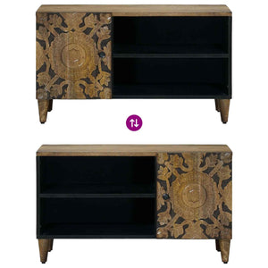 Ντουλάπι TV με ράφι Καφέ 80 x 31,5 x 46 cm Στερεό ξύλο μάνγκο - Pakobazaar