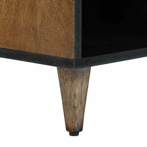 Ντουλάπι TV με ράφι Καφέ 100 x 33,5 x 46 εκ Στερεό ξύλο μάνγκο - Pakobazaar