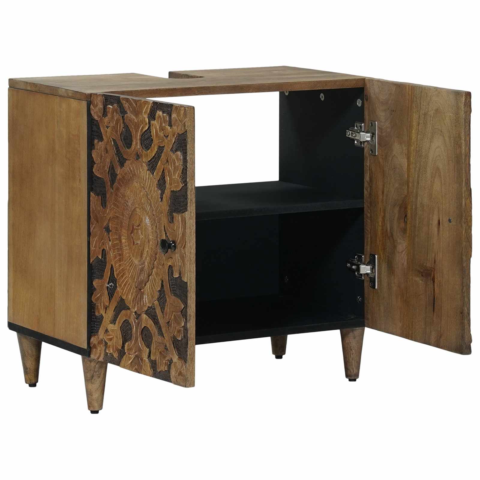 Ντουλάπα Νιπτήρα Mπάνιου με αποθήκευση Καφέ 62 x 33 x 58 εκ. - Pakobazaar