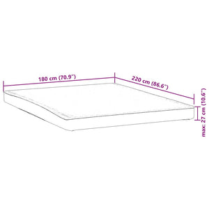 Προστατευτικό στρώματος Λευκό 180x220 εκ. Αδιάβροχο - Pakobazaar
