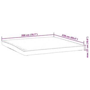 Προστατευτικό στρώματος Λευκό 200x220 εκ. Αδιάβροχο - Pakobazaar