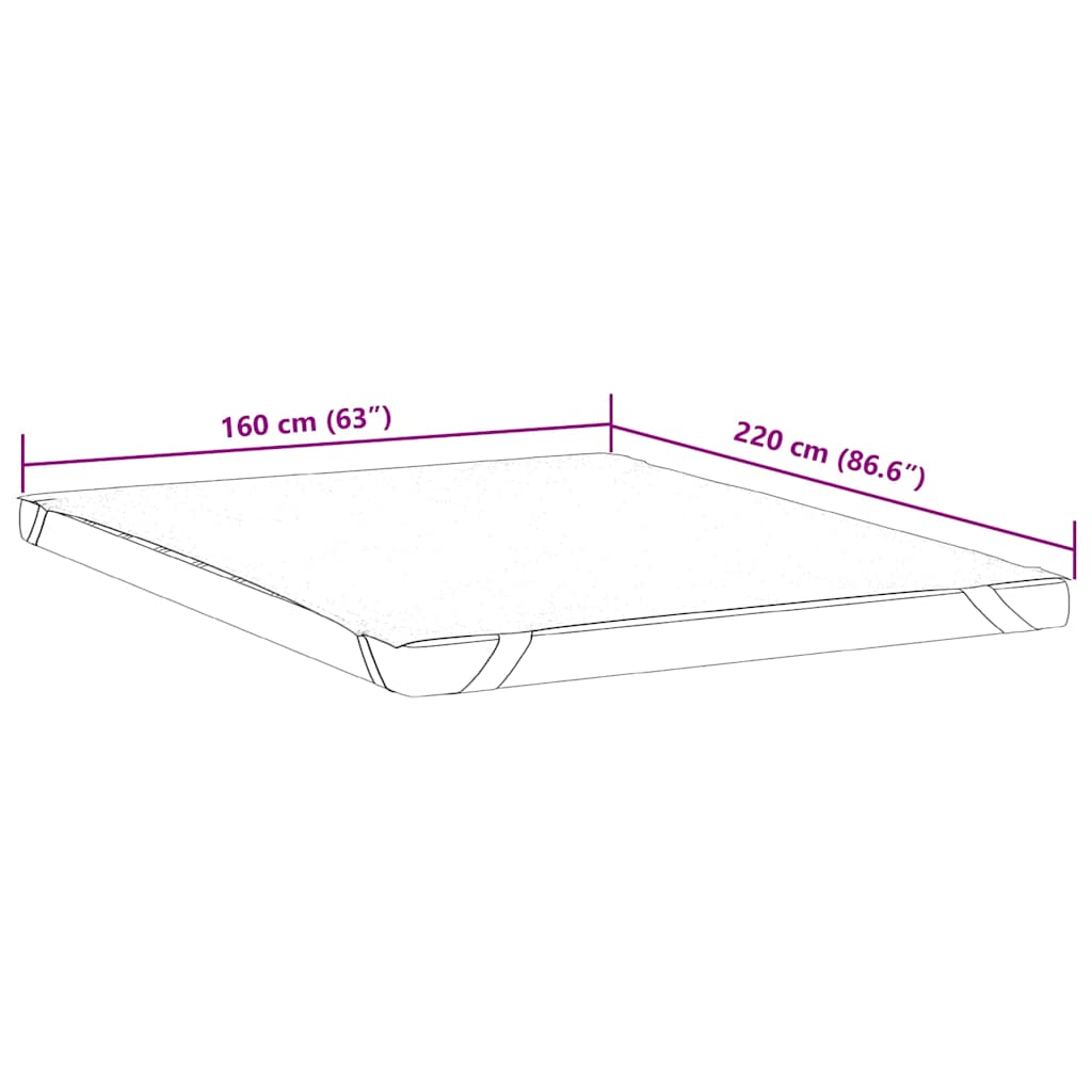 Προστατευτικό στρώματος Λευκό 160x220 εκ. Αδιάβροχο - Pakobazaar