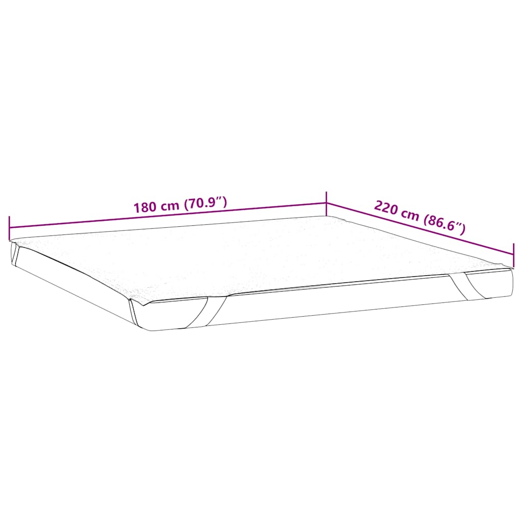 Προστατευτικό στρώματος Λευκό 180x220 εκ. Αδιάβροχο - Pakobazaar