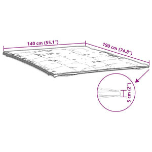 Προστατευτικό στρώματος Λευκό 140x190 εκ. - Pakobazaar