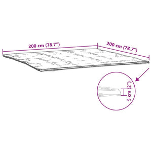 Προστατευτικό στρώματος Λευκό 200x200 εκ. - Pakobazaar