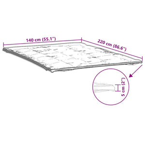 Προστατευτικό στρώματος Λευκό 140x220 εκ. - Pakobazaar