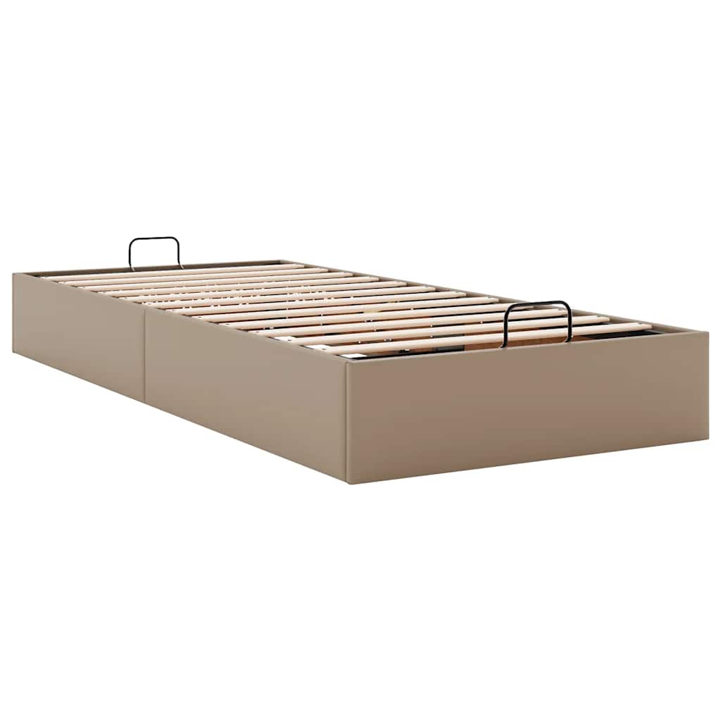 Οθωμανικό κρεβάτι χωρίς στρώμα Cappucino 80x200 cm Faux Leather