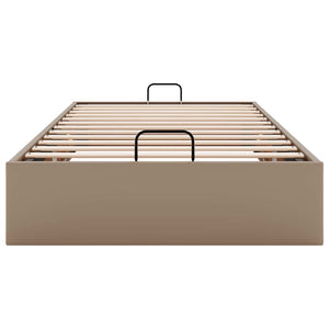 Οθωμανικό κρεβάτι χωρίς στρώμα Cappucino 90x200 cm Faux Leather