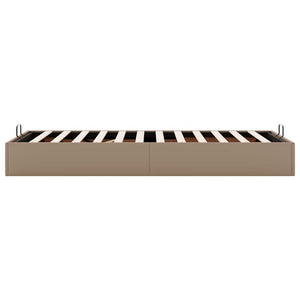 Οθωμανικό κρεβάτι χωρίς στρώμα Cappucino 90x200 cm Faux Leather