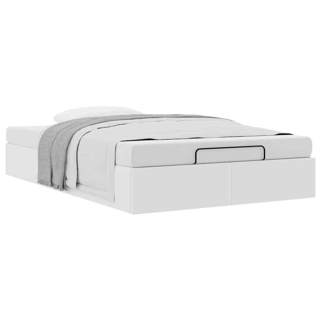 Πλαίσιο κρεβατιού οθωμανικού κρεβατιού χωρίς στρώμα Λευκό