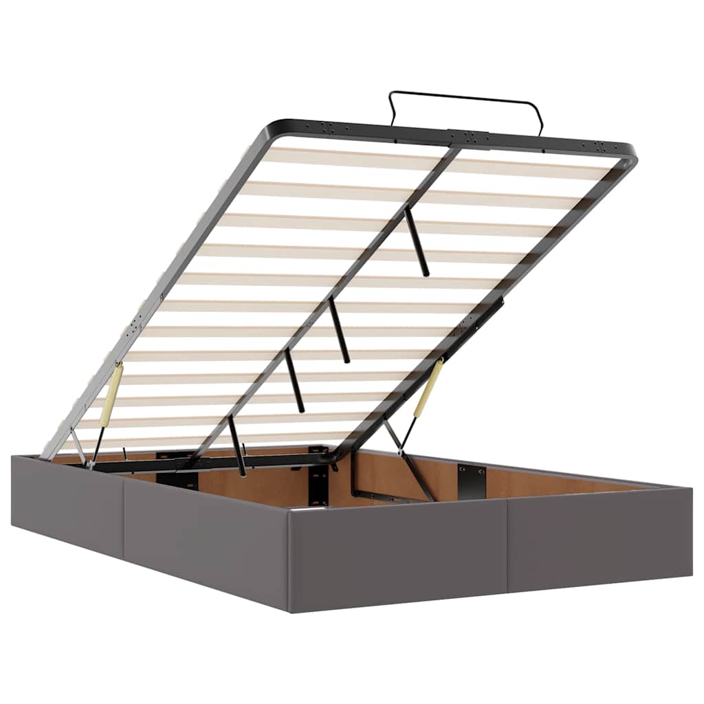 Πλαίσιο κρεβατιού οθωμανικού κρεβατιού χωρίς στρώμα Γκρι