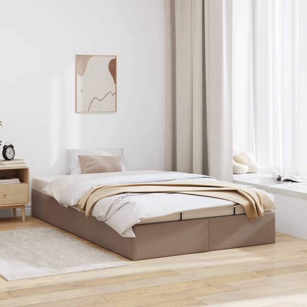 Οθωμανικό κρεβάτι χωρίς στρώμα Cappucino120x190 cm Faux Leather