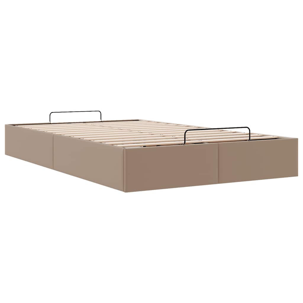 Οθωμανικό κρεβάτι χωρίς στρώμα Cappucino120x190 cm Faux Leather