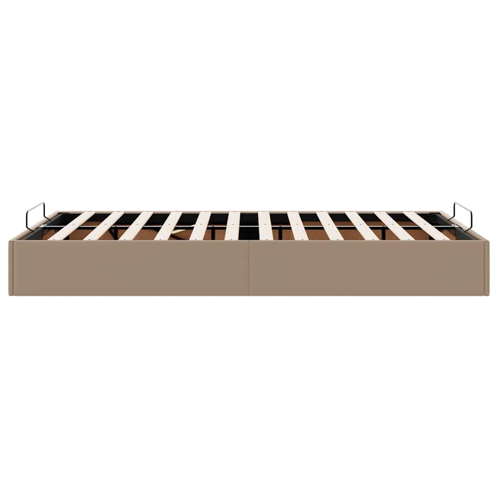 Οθωμανικό κρεβάτι χωρίς στρώμα Cappucino120x190 cm Faux Leather