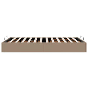 Οθωμανικό κρεβάτι χωρίς στρώμα Cappucino120x190 cm Faux Leather