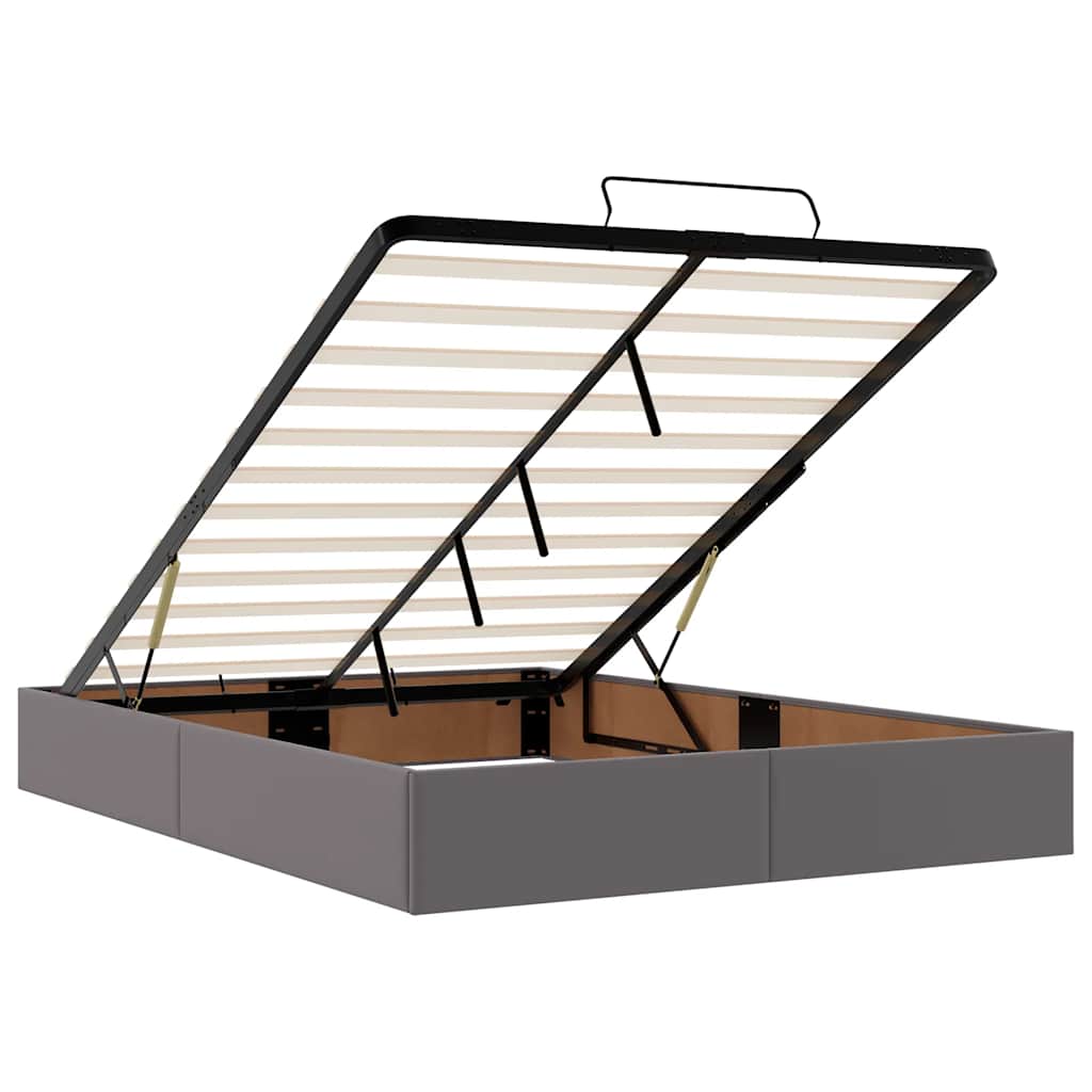 Πλαίσιο κρεβατιού οθωμανικού κρεβατιού χωρίς στρώμα Γκρι