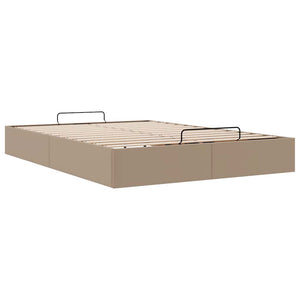 Οθωμανικό κρεβάτι χωρίς στρώμα Cappucino 140x190cm Faux Leather