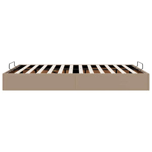 Οθωμανικό κρεβάτι χωρίς στρώμα Cappucino 140x190cm Faux Leather