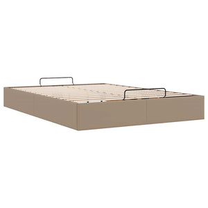 Οθωμανικό κρεβάτι χωρίς στρώμα Cappucino 140x190cm Faux Leather