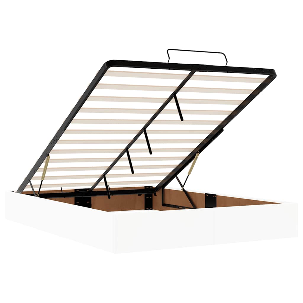 Πλαίσιο κρεβατιού οθωμανικού κρεβατιού χωρίς στρώμα Λευκό